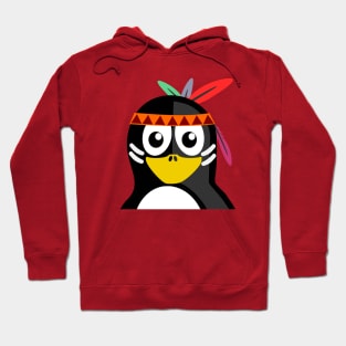 Penguin as Native American Hoodie